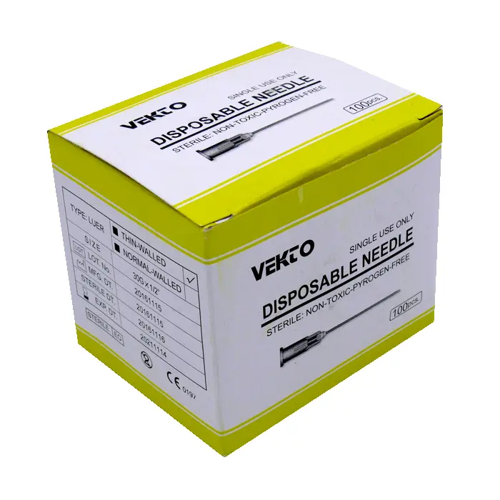 سرسوزن مزوتراپی وكتو گيج 30 طول 4 1 سرسوزن مزوتراپی وكتو گيج 30 طول 4